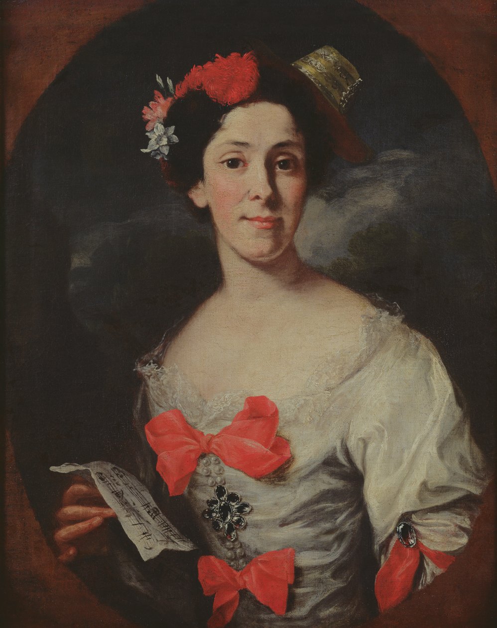Portrét ženy, aneb hudba, c.1750-65 od Giuseppe Bonito