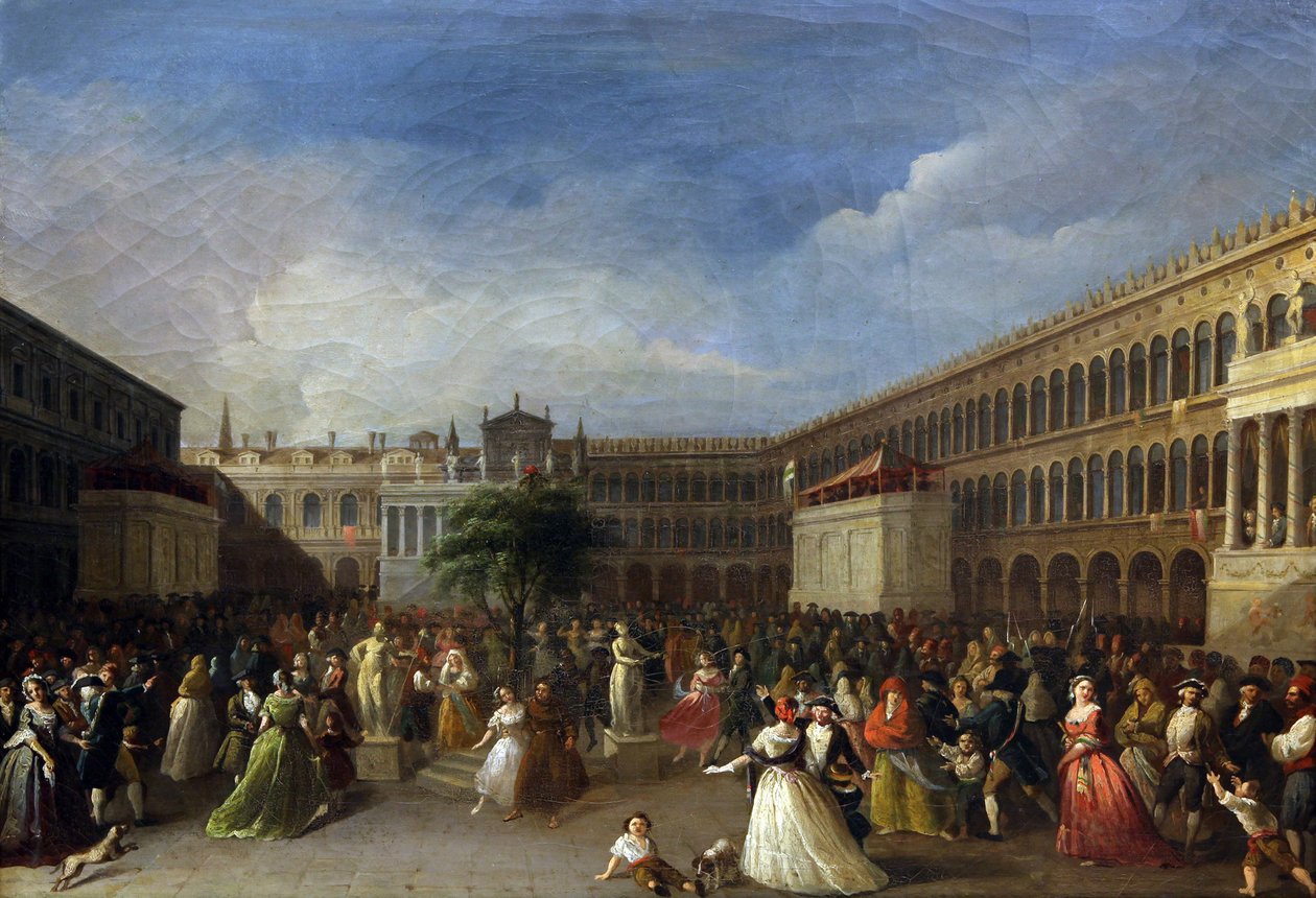 Strom svobody vztyčen na náměstí Piazza San Marco, 4. června 1797, 1797. od Giuseppe Borsato