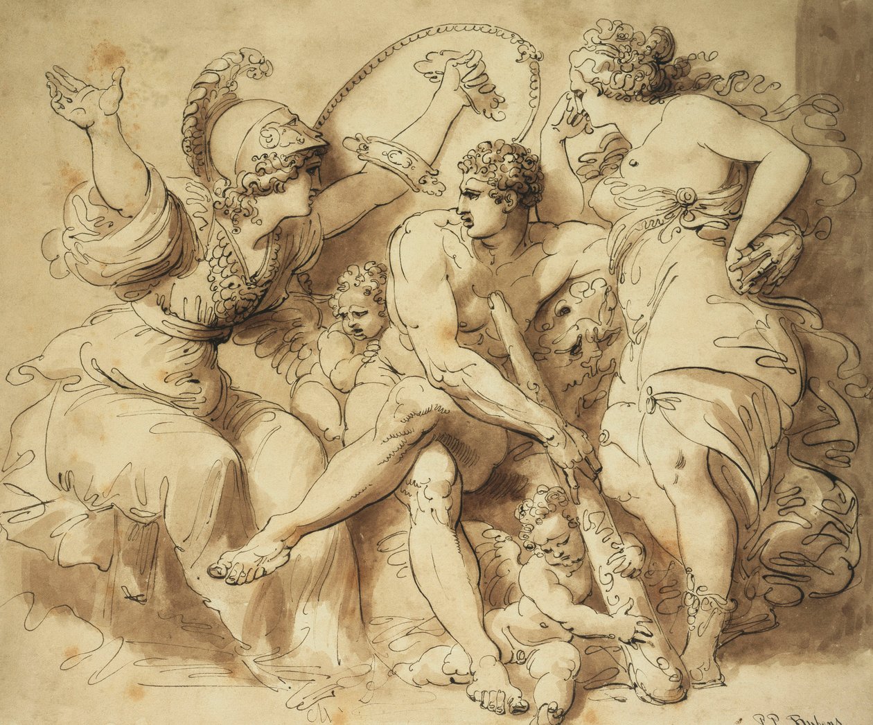 Herkules na křižovatce, od Giuseppe Cades