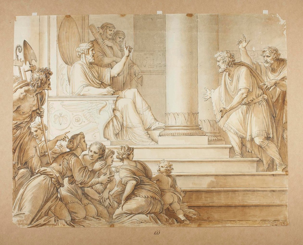 Mojžíš čelí faraonovi od Giuseppe Cades