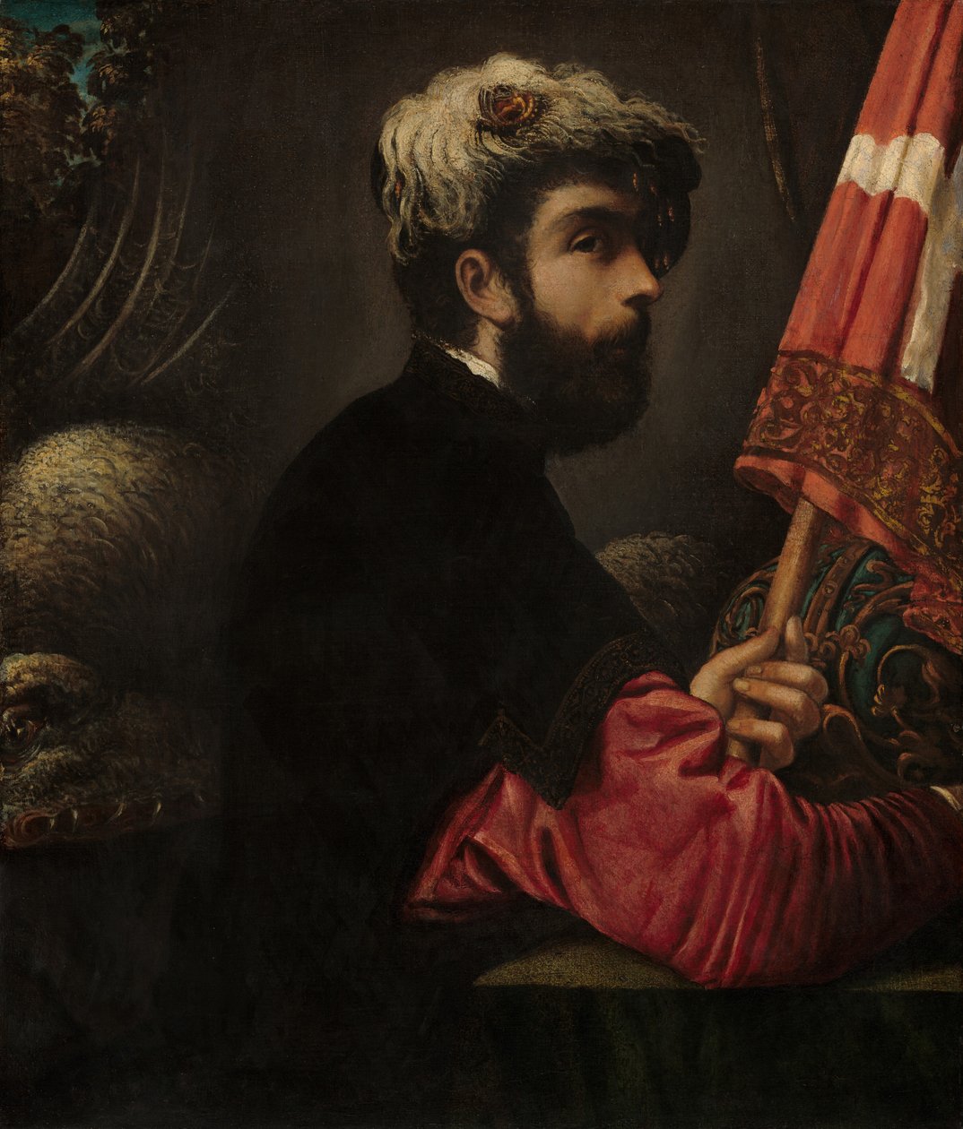 Portrét muže jako Saint George od Giuseppe Caletti
