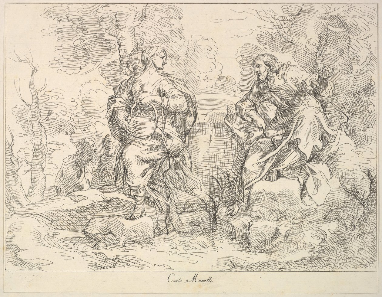 Kristus se zjevuje Marii Magdaleně, 1740-1802. od Giuseppe Canale