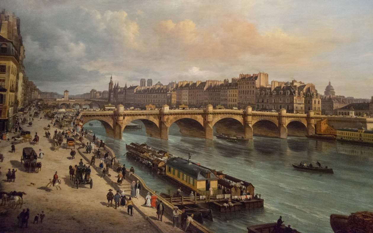Pont-Neuf a Cité Paris 1832, 1832. od Giuseppe Canella the Elder