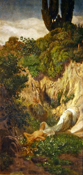 Nymph, 1890 (tempera na palubě) od Giuseppe Cellini