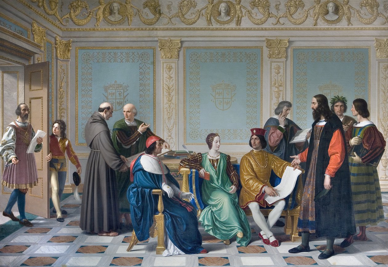 Umělci dvora Ludovica Marie Sforzy známí jako More ( Ludovico Maria Sforza detto il Moro od Giuseppe Diotti