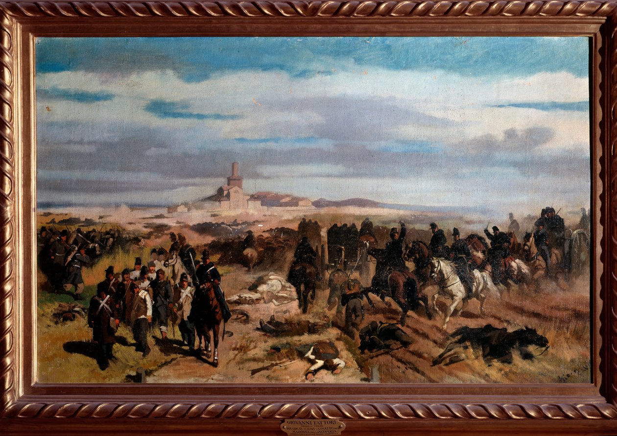 Bitva u Solferina a San Martina 24. června 1859 (olej na plátně od Giuseppe Fattori