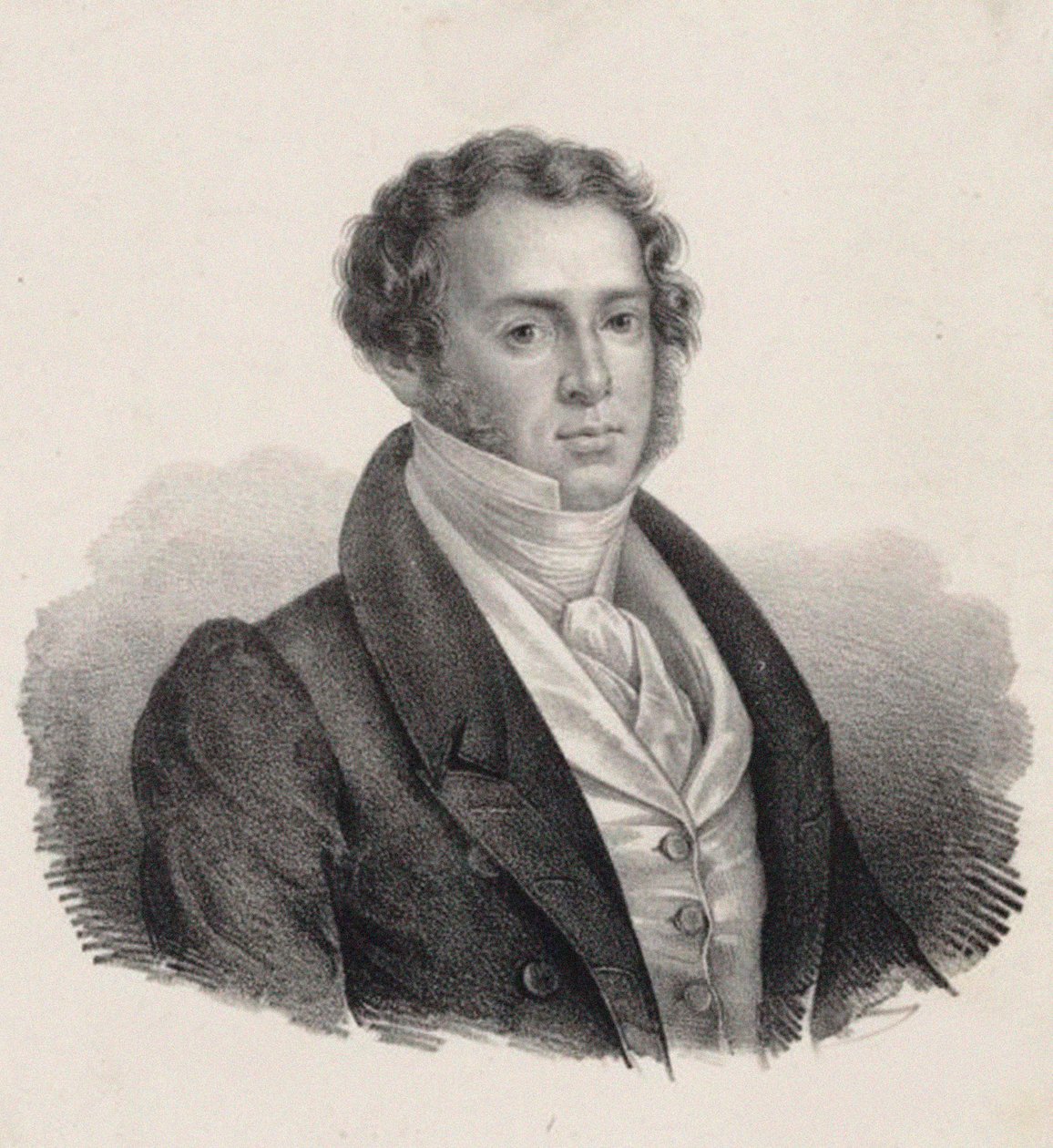 Portrét skladatele Saveria Mercadante 1795-1870. od Giuseppe Gozzini