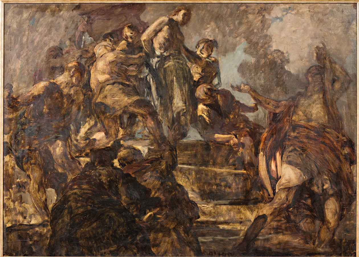 Cristo deriso (olej na překližce) od Giuseppe Graziosi