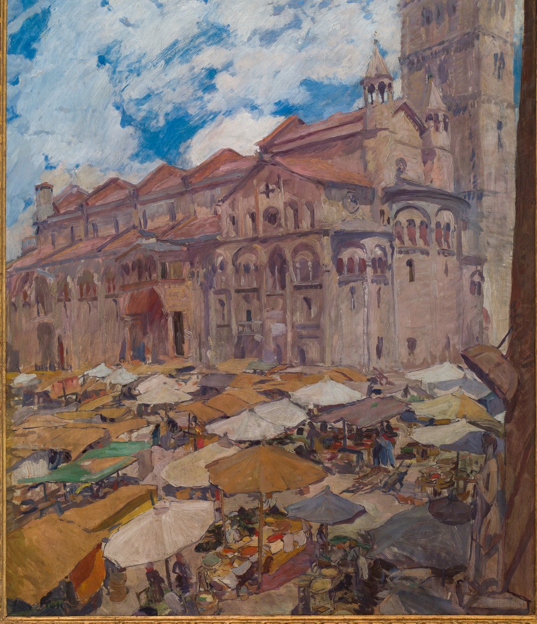 Grande Square v Modeně (olejomalba na plátně) od Giuseppe Graziosi