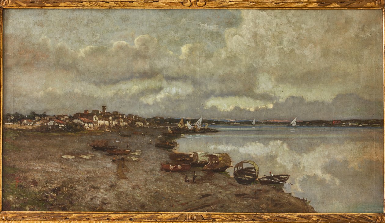 Sesto Calende (olej na plátně) od Giuseppe Graziosi