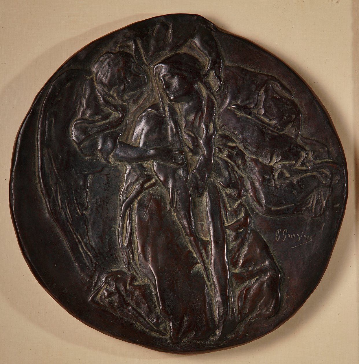 Zvěstování (bronz) od Giuseppe Graziosi