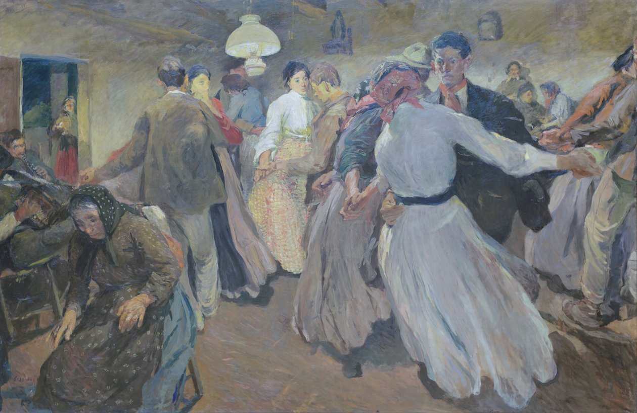 Vesnický tanec od Giuseppe Graziosi