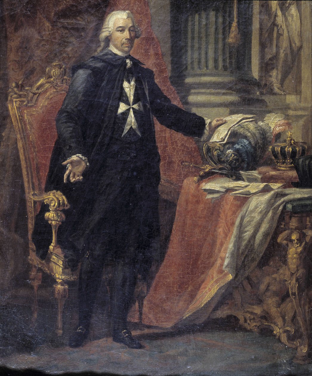 Portrét pana de Rohana Giuseppe Grech (1755 - 1787). 14 x 11 cm. od Giuseppe Grech