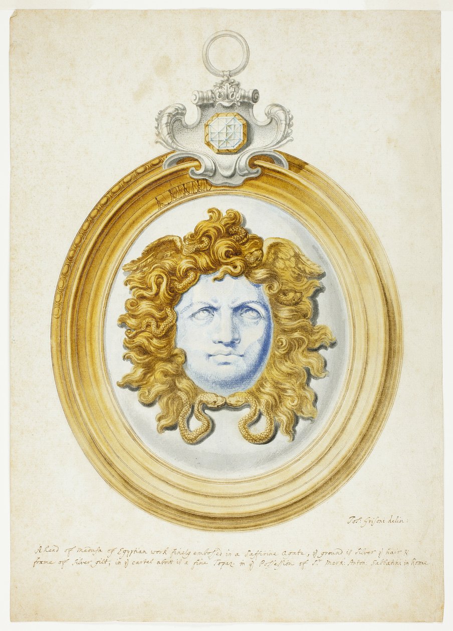 Hlava Medúzy (sbírka Sabbatini, Řím) od Giuseppe Grisoni
