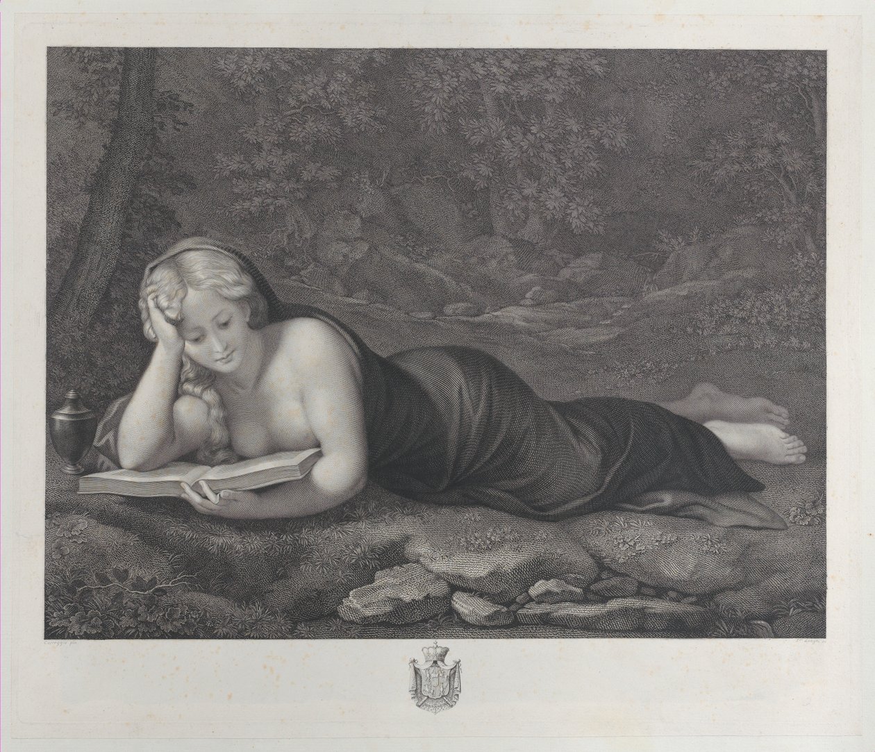 Marie Magdalena v pokání na poušti, ca. 1810. od Giuseppe Longhi