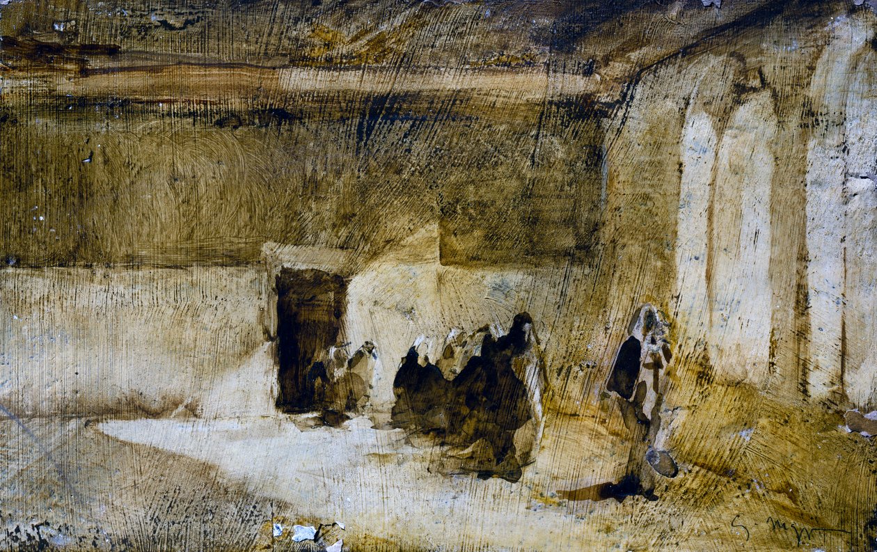 Aikakauden olohuone, 1900-luku (öljy pahville) od Giuseppe Maggi