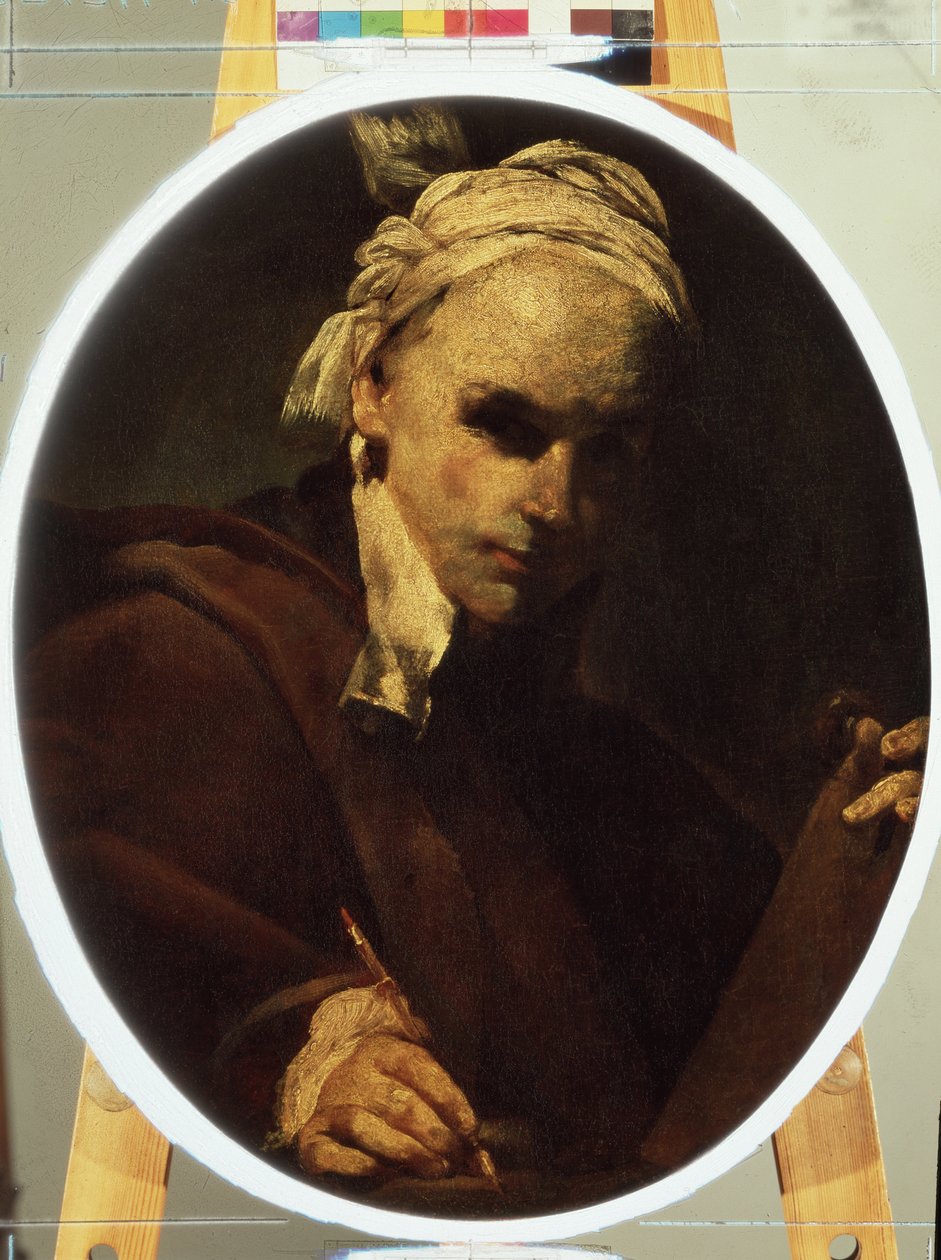 ""Autoportrét"" (Autoportrét) Obraz Giuseppe Maria Crespiho (1665-1747) kolem roku 1700 Puškinovo muzeum, Moskva od Giuseppe Maria Crespi