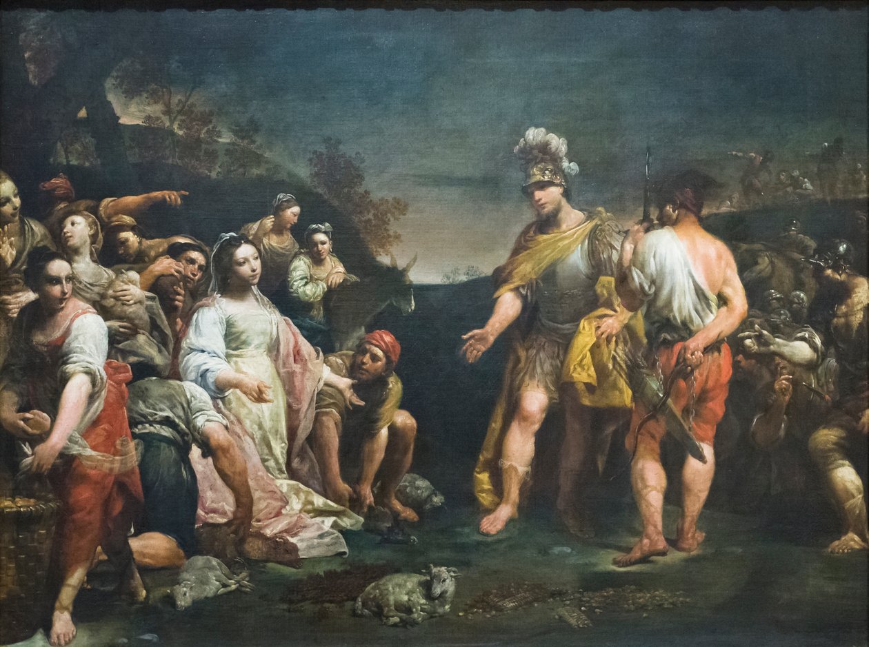 David a Abigail od Giuseppe Maria (1665-1747) Crespi