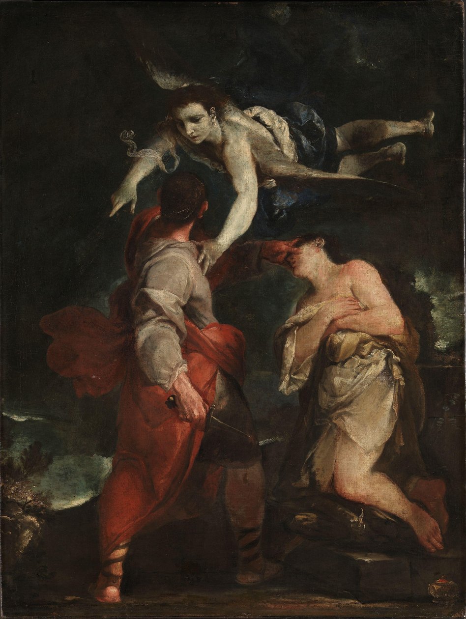 The Sacrifice of Abraham, c.1690 (olej na plátně) od Giuseppe Maria (1665 1747) Crespi