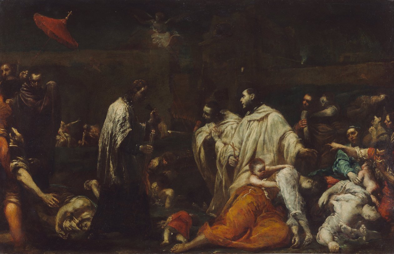 Bernard Tolomei a mor v Sieně od Giuseppe Maria Crespi