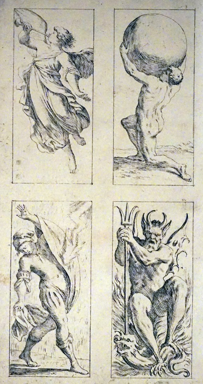 Tarotové karty 17. století od Giuseppe Maria Mitelliho od Giuseppe Maria Mitelli