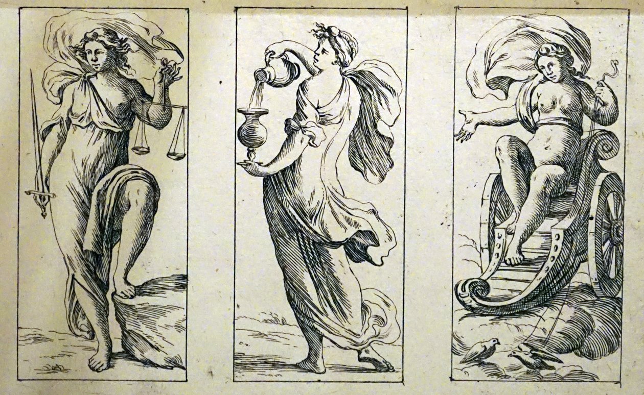 Tarotové karty 17. století od Giuseppe Maria Mitelliho od Giuseppe Maria Mitelli