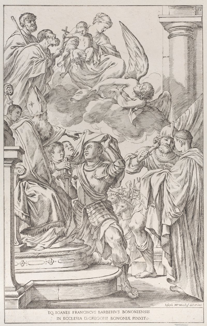 Deska 11: Svatý Vilém Akvitánský, 1678. od Giuseppe Maria Mitelli