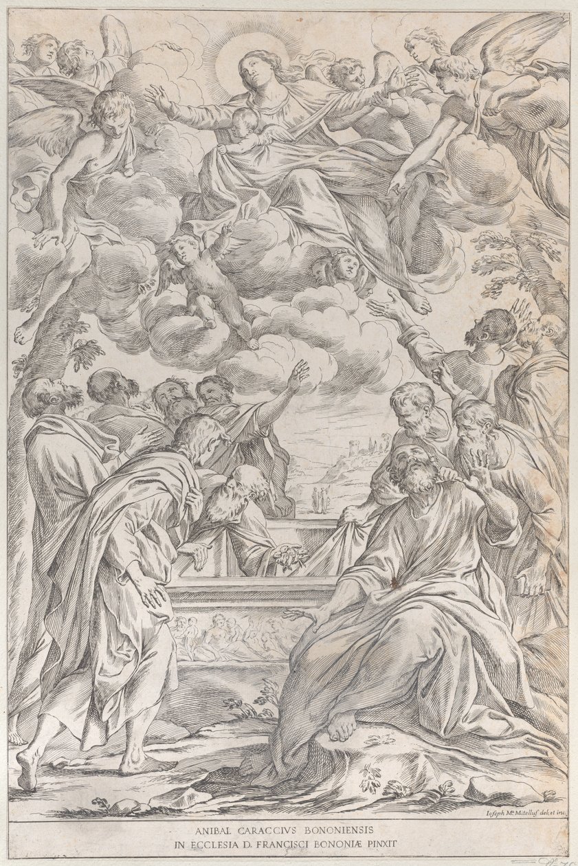 Deska 3: Nanebevzetí Panny Marie, 1678. od Giuseppe Maria Mitelli