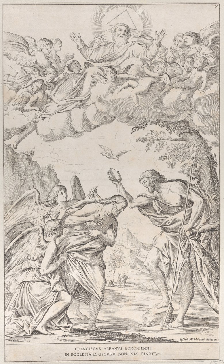 Deska 8: Křest Krista, 1678. od Giuseppe Maria Mitelli