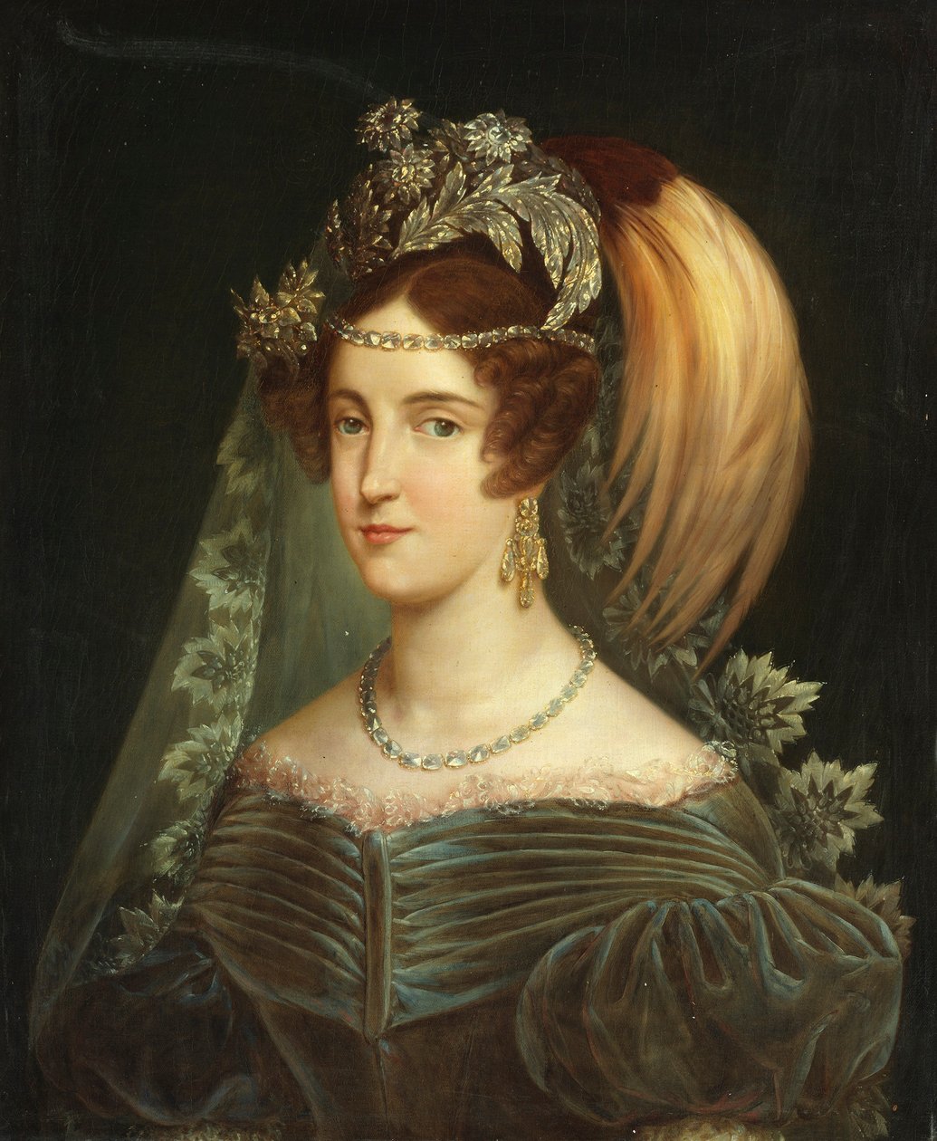 Portrét Marie Cristiny Savojské 1812-1836, královny dvou Sicílie, 1830. od Giuseppe Navarra