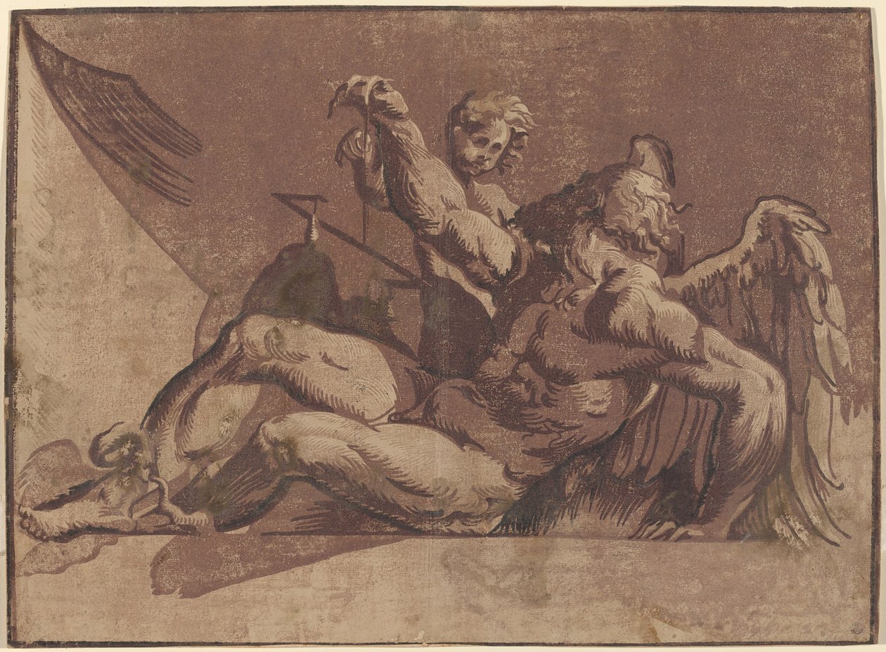 Saturn od Giuseppe Nicolo Vicentino, after Giovanni Antonio Pordenone