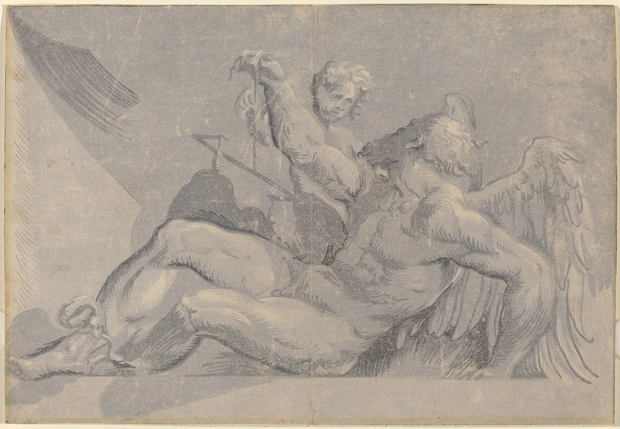 Saturn od Giuseppe Nicolo Vicentino, after Giovanni Antonio Pordenone