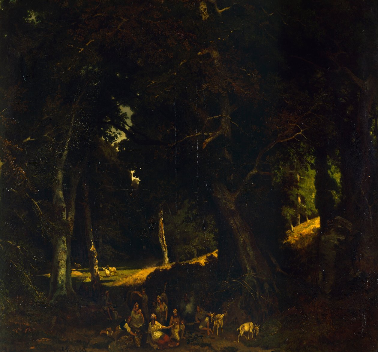 Gypsy Encamp, Giuseppe Palizzi od Giuseppe Palizzi
