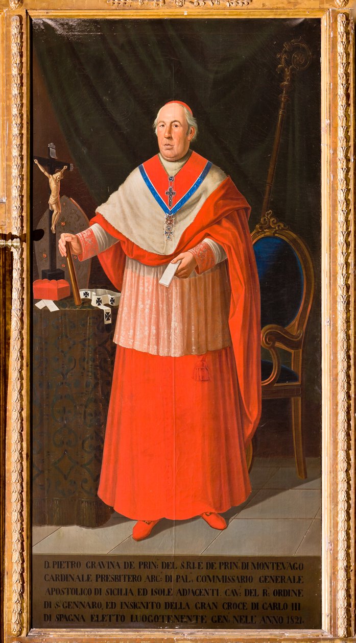 Portrét kardinála Pietra Graviny, kolem roku 1825 (olej na plátně) od Giuseppe Patania