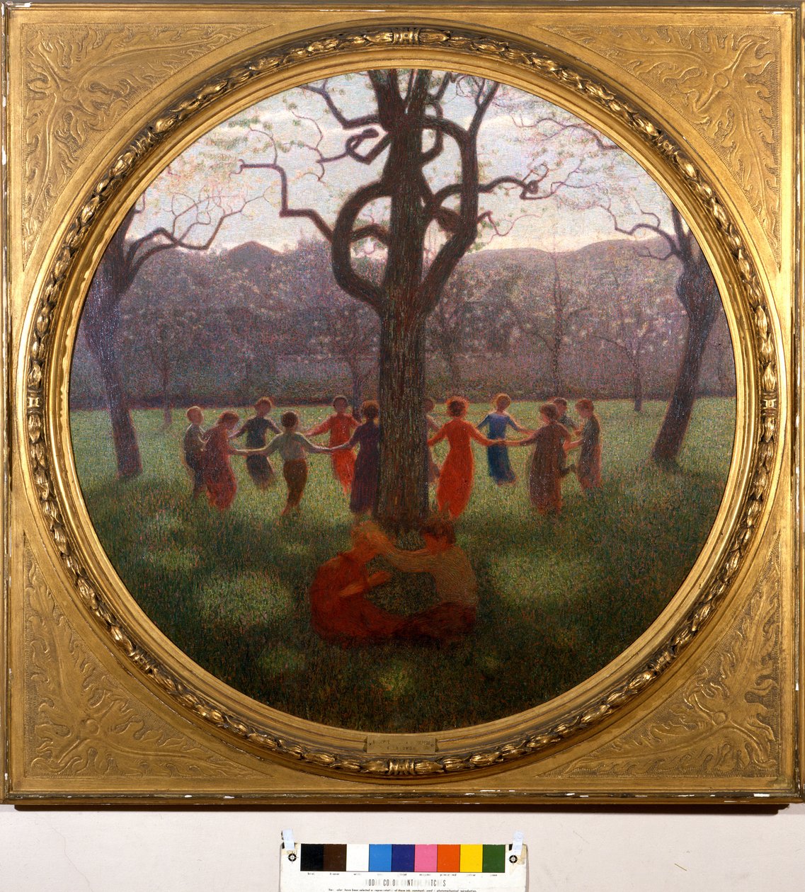 Girotondo aneb jarní idyla: kolo nebo jarní idyla. Obraz Giuseppe Pellizza da Volpedo (1868-1907) od Giuseppe Pellizza da Volpedo