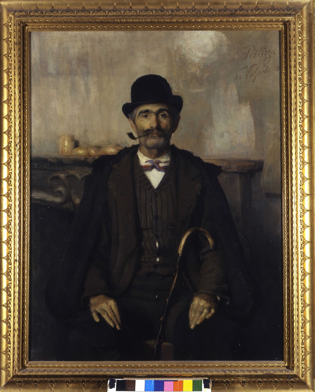 Giuseppe Giani, prostředník (Portrét Giuseppe Giani prostředníka). Obraz Giovanni Pellizza da Volpedo (1868-1907) od Giuseppe Pellizza da Volpedo