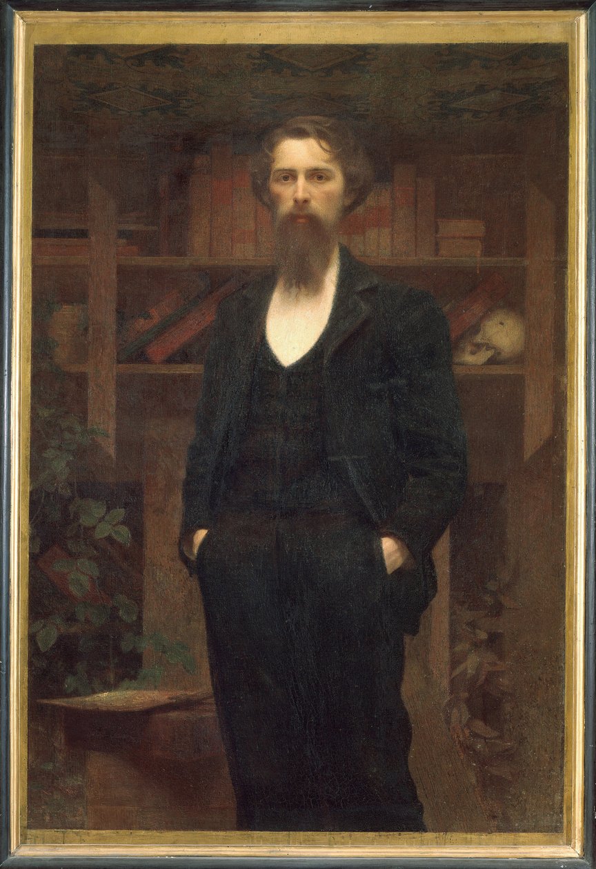 Autoportrét - Giuseppe Pellizza da Volpedo (1868-1907). Olej na plátně od Giuseppe Pellizza da Volpedo