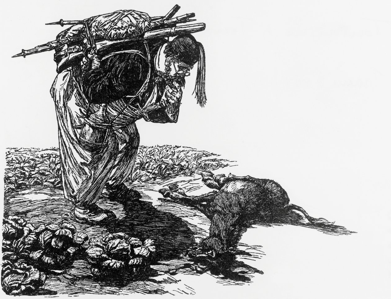Tartarin a modlitba za Tartarin v Alpách od Alphonse Daudeta, Milán od Giuseppe Porcheddu