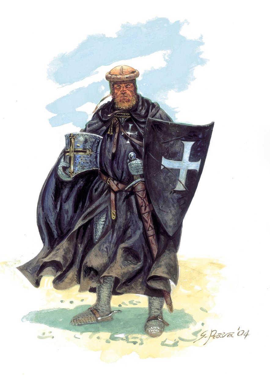Voják Řádu svatého Jana Jeruzalémského (Hospitálů) - Hospitál (Rytíři svatého Jana) - od Giuseppe Rava