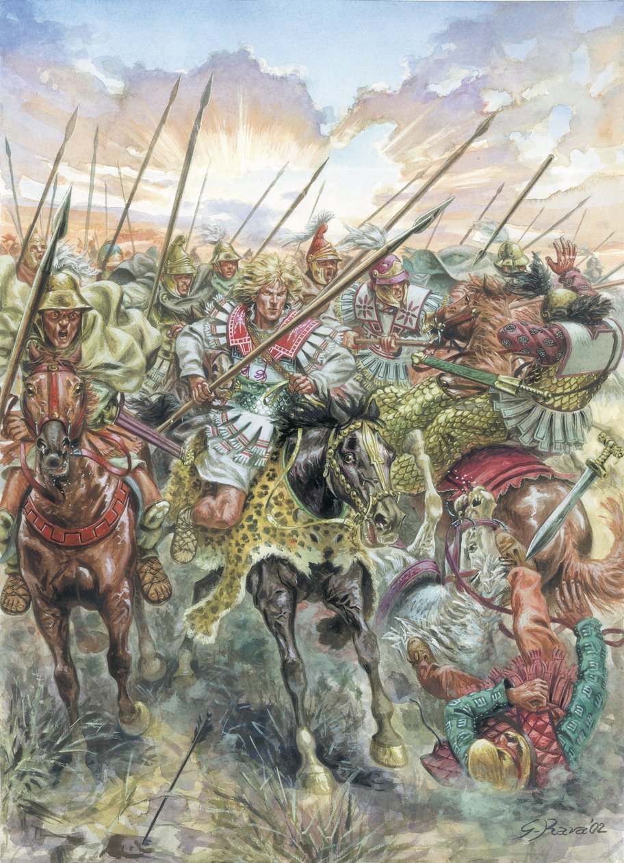 Alexandr Veliký v čele své armády od Giuseppe Rava