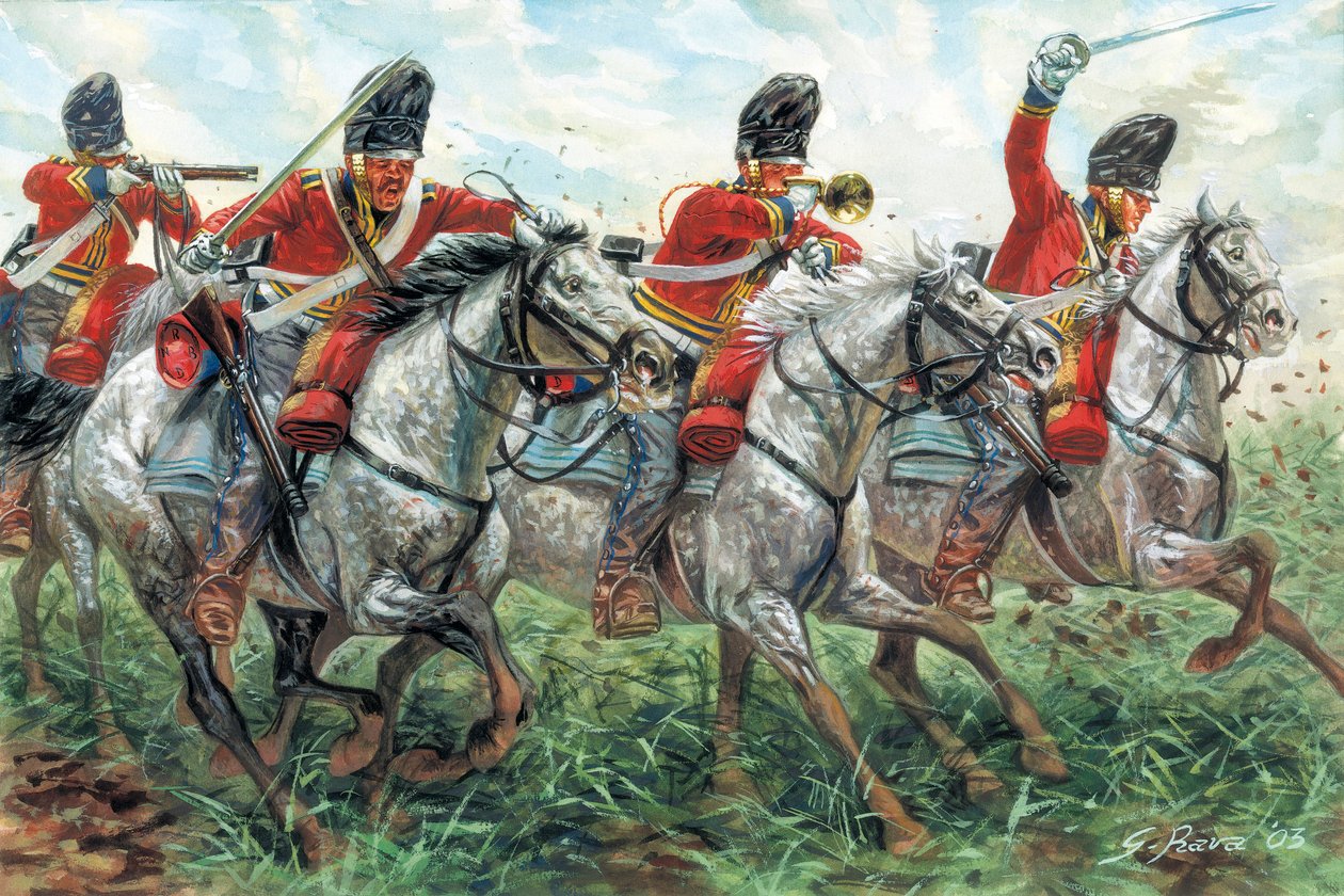 První říše: , skotský dračí pluk, a Waterloo od Giuseppe Rava