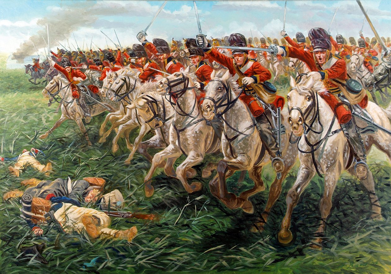 První říše: , skotský dračí pluk, a Waterloo od Giuseppe Rava