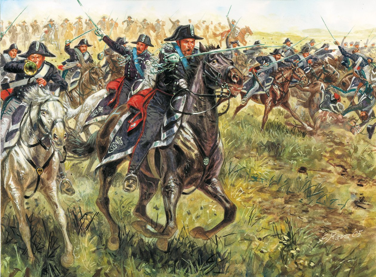 První válka za nezávislost: velení karabiníků Armee Karla Alberta Sardinského (Carlo Alberto di Sardegna) od Giuseppe Rava