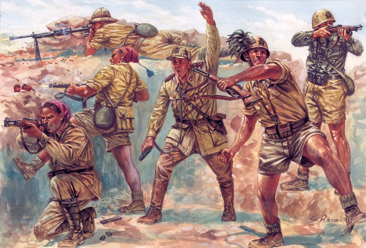 Druhá světová válka: italští bersaglieri v Libyi během italské okupace v letech 1934-1943 - WWII: the italian Bersaglieri during italian occupation of Libya od Giuseppe Rava