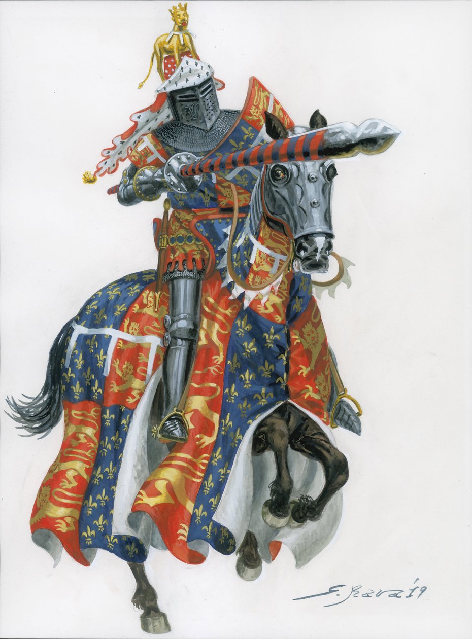 Černý princ (Edward z Woodstocku, Edward Plantagenet nebo Edward Černý) od Giuseppe Rava