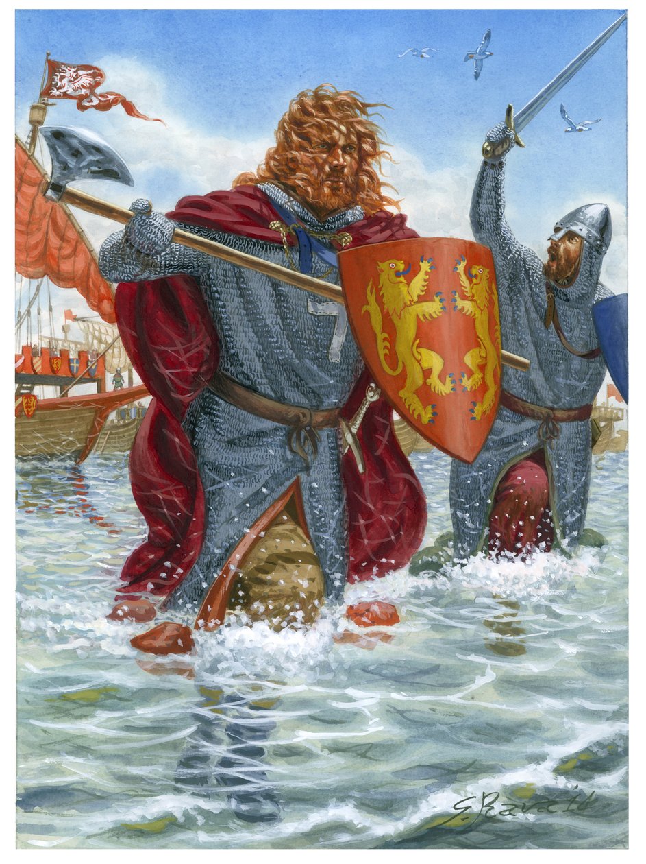 Třetí křížová výprava: Richard I., známý jako Lví srdce (1157-1199), útočí na Saint Jean d