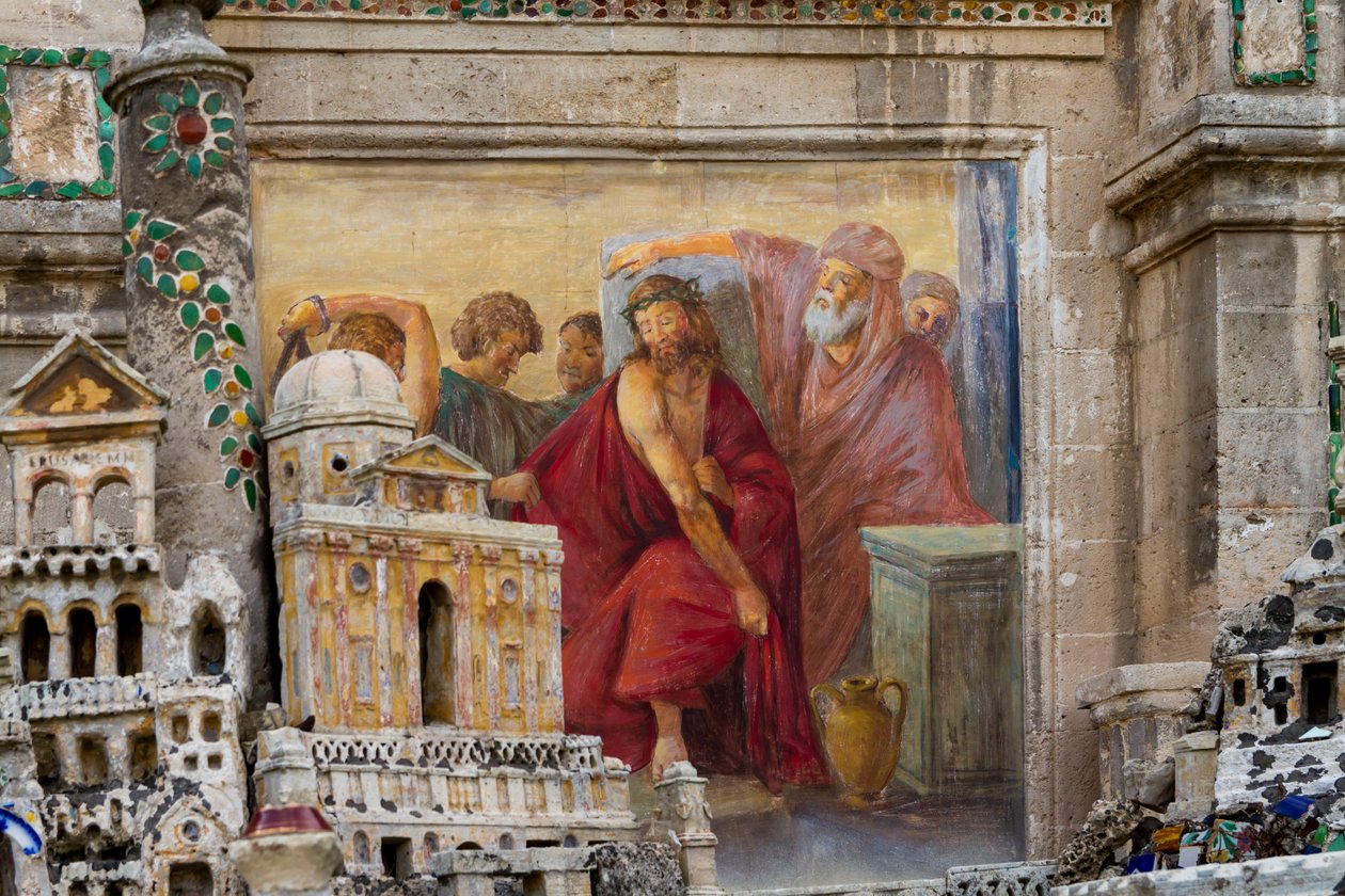 Křížová cesta, kalvárie z majolikových dlaždic z 16.-19. století od Giuseppe Renato Greco