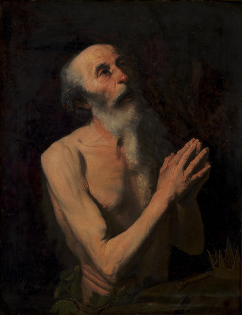 Onuphrius poustevník od Giuseppe Ribera