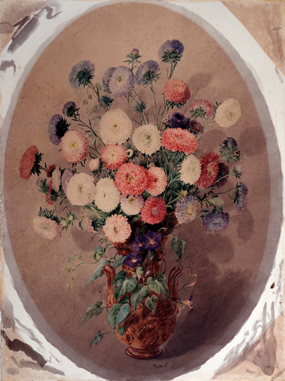 Svazek sedmikrásek Akvarel od Giuseppe Rody (19. století) 1863 Rozměr 70x51 cm Genes, Galleria d