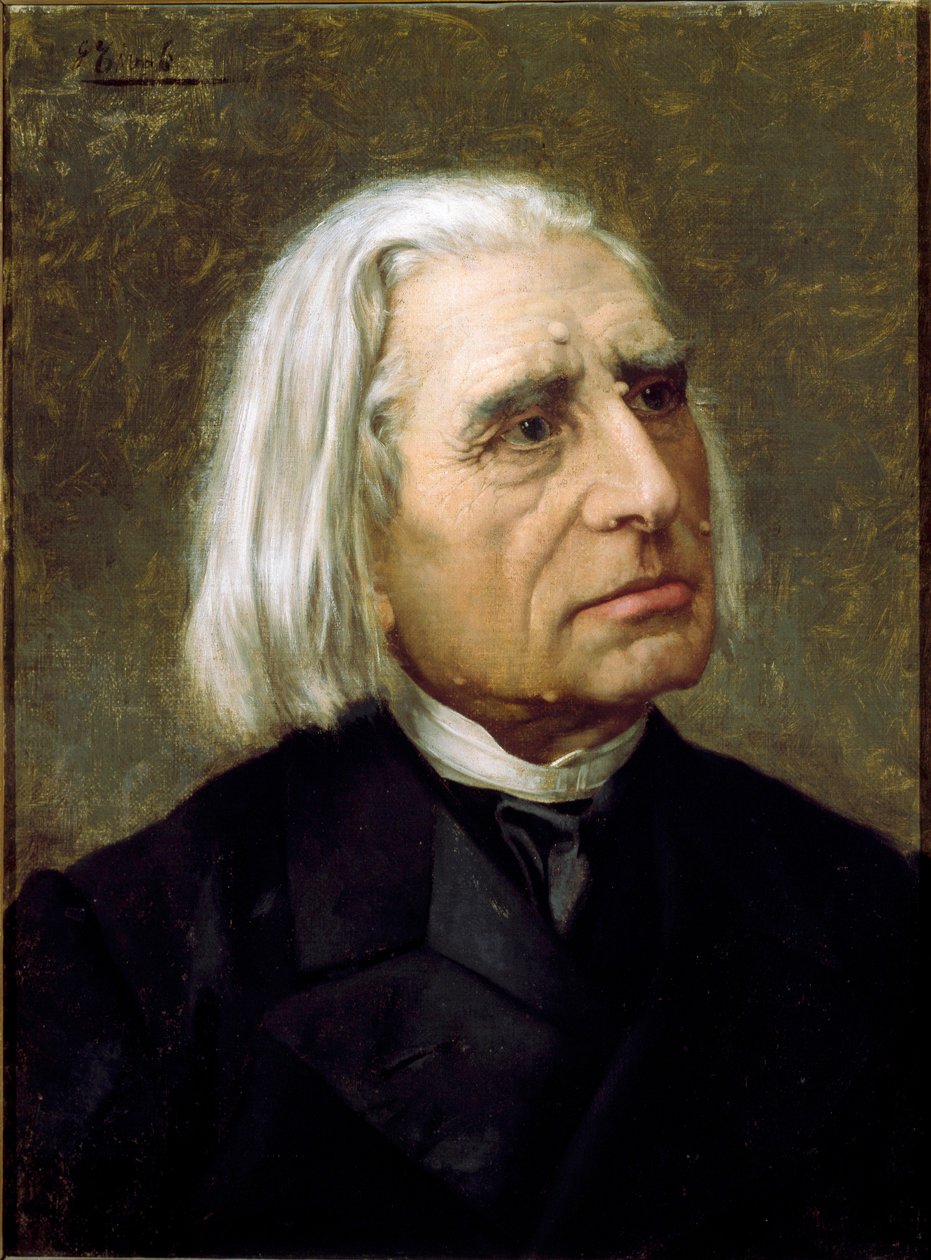 Portrét maďarského skladatele a klavíristy Franze Liszta (1811-1886) stáří Malba od Giuseppe Tivoliho (1854-1925) Bologna, Civico Museo Bibliografico Musicale od Giuseppe Tivoli